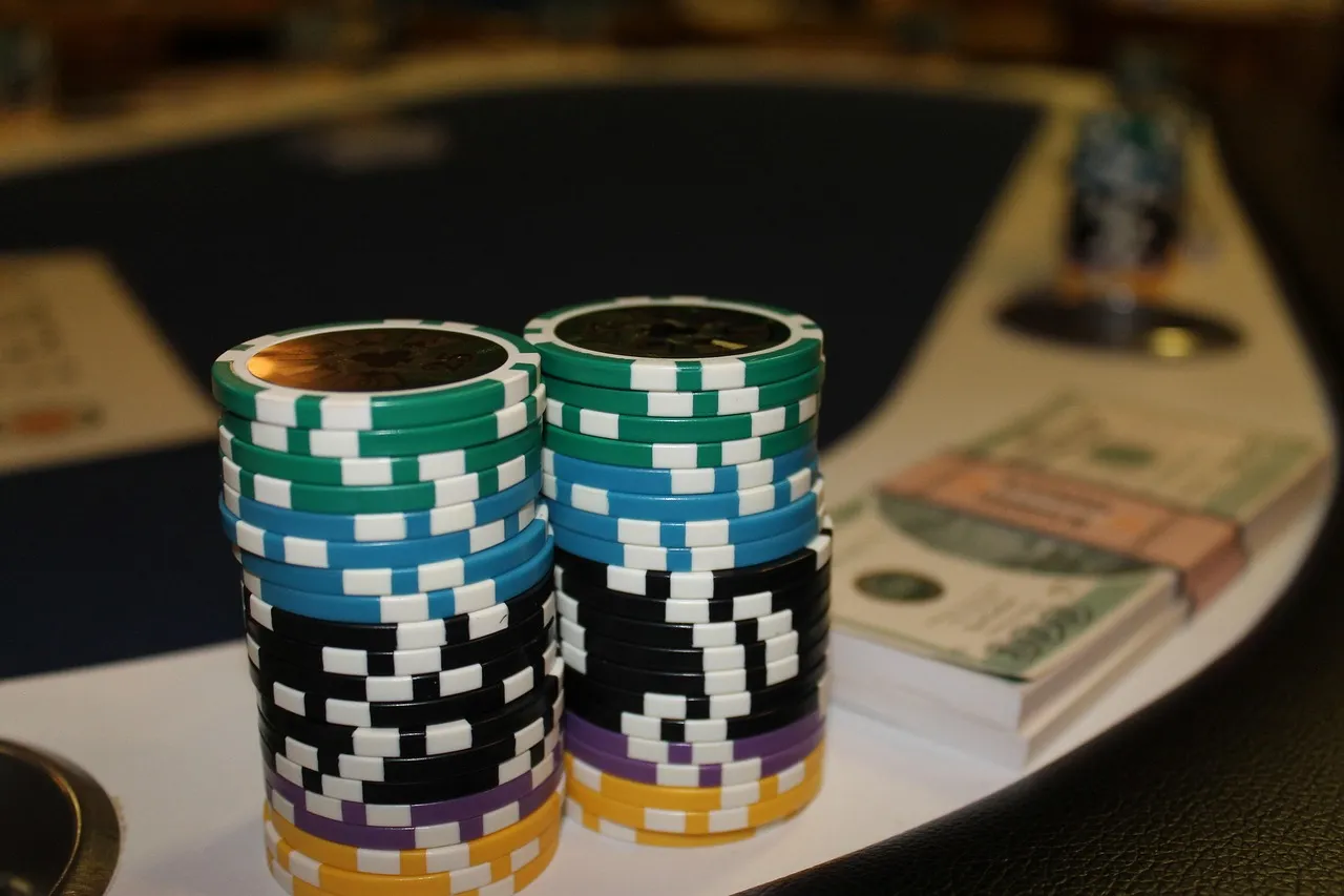 Baccarat game in progress at elegant table